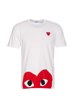 Comme Des Garçons Play heart-patch T-shirt - White