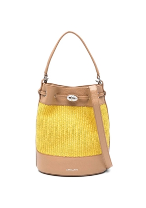 Zanellato small Monda top-handle bucket bag - Yellow