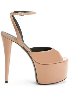 Giuseppe Zanotti 150mm GZ Aida platform sandals - Neutrals