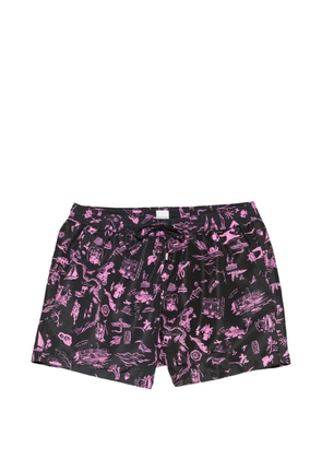 Paul Smith printed swim shorts - Black