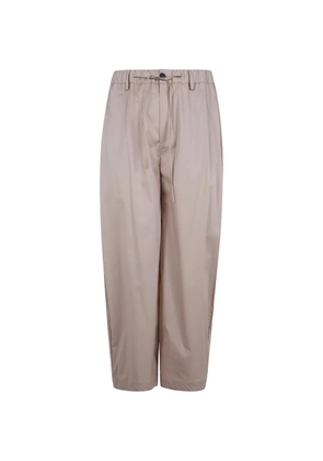 WOC drawstring-fastening trousers - Neutrals