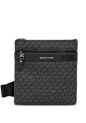 Michael Kors Hudson monogram messenger bag - Black