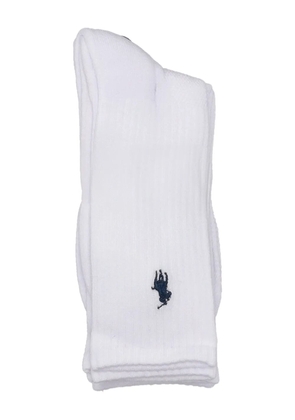 Polo Ralph Lauren logo-embroidered socks (set of three) - White