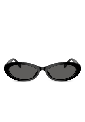 Tiffany & Co Eyewear oval-frame tinted sunglasses - Black