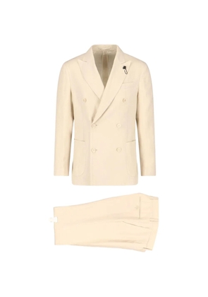 Lardini double-breasted suit - Neutrals