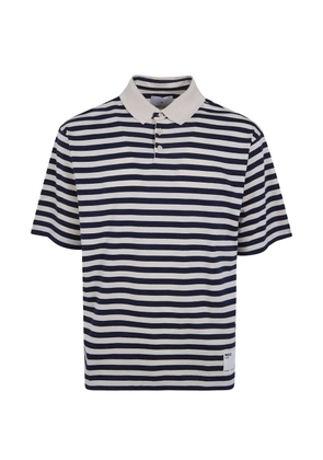 WOC striped-pattern polo shirt - Blue
