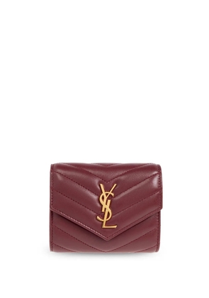 Saint Laurent Cassandre matelassé wallet - Red