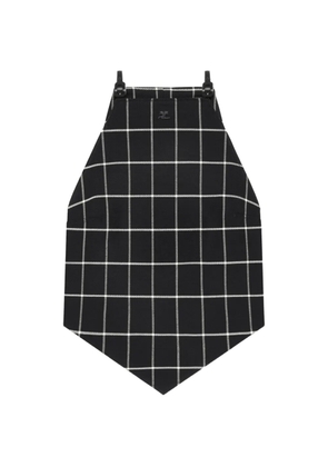 Courrèges halterneck checked tank top - Black
