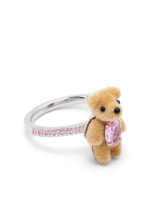 YVMIN mini bear-detail ring - Silver