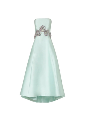 Costarellos Bria crystal-embellished strapless midi dress - Green