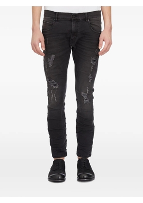 MD75 distressed denim trousers - Black