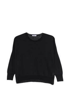base crew-neck sweater - Blue