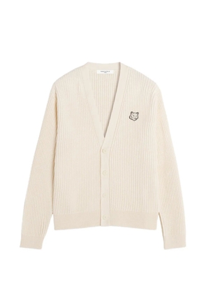 Maison Kitsuné Fox Head cotton cardigan - Neutrals