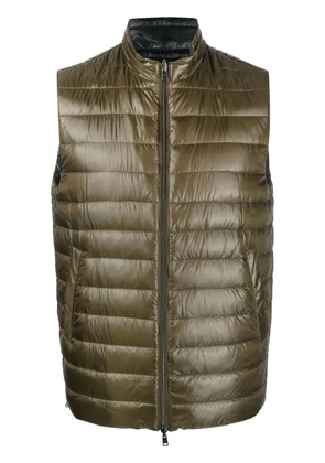 Herno reversible padded down gilet - Green