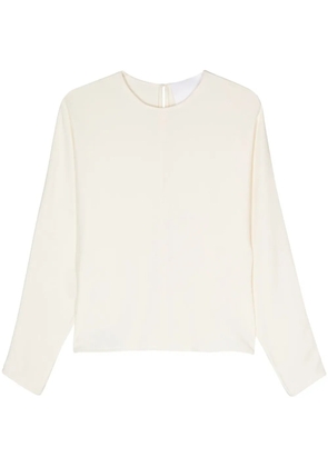 Costarellos crepe top - Neutrals