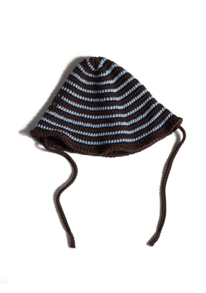 Miu Miu knitted cotton hat - Brown