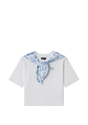 Musium Div. scarf-detail T-shirt - White