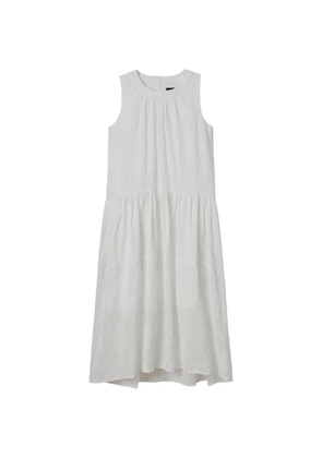 tout a coup sleeveless gathered dress - White