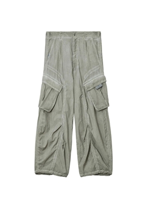 izzue wide-leg cargo trousers - Green