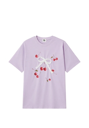 b+ab cherry-print T-shirt - Purple