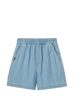 CHOCOOLATE logo-patch shorts - Blue