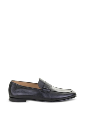 Neil Barrett round-toe Penny leather loafers - Black