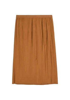Rick Owens Lilies elasticated-waist midi skirt - Brown