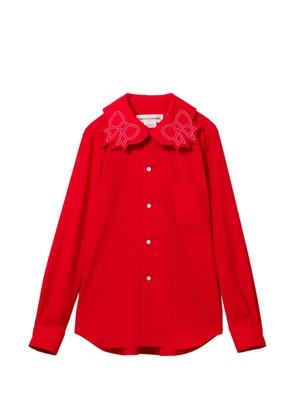 Comme Des Garçons Girl bows embroidered shirt
