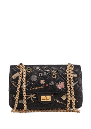 CHANEL Pre-Owned 2018 2.55 Mademoiselle-quilted shoulder bag - Black