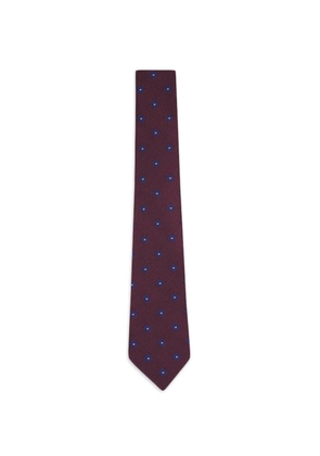 Zegna geometric-patterned tie - Red