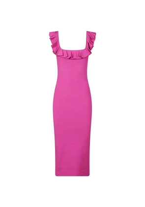 Michael Kors ruffled midi dress - Pink