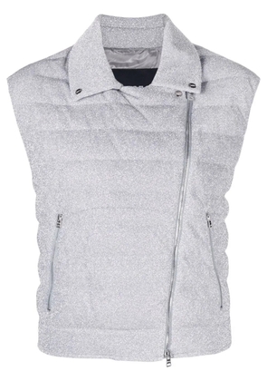 Herno quilted zip-up down gilet - Grey