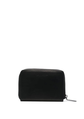 Yohji Yamamoto twist-lock detail wallet - Black