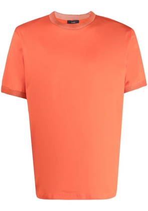 Herno crew-neck cotton T-shirt - Orange