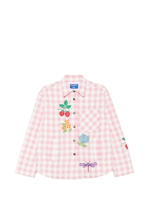SUSANNA BLU Crisantemo gingham jacket - Pink
