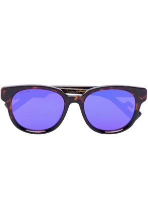 Gucci Eyewear Mountain Injection square-frame sunglasses - Brown
