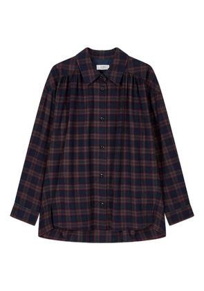 TOMBOY checkered-pattern blouse - Blue