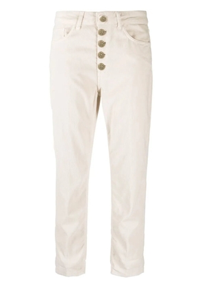 DONDUP cropped trousers - Neutrals