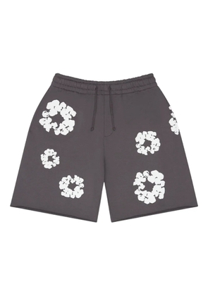 Denim Tears wreath-print track shorts - Grey