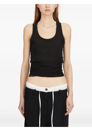 Masnada cropped tank top - Black