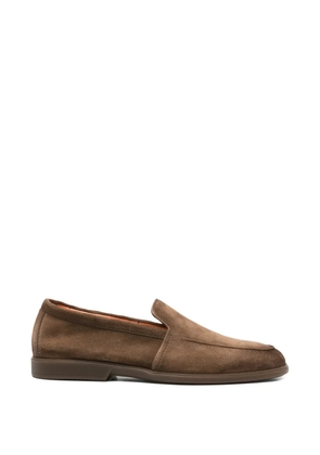 Santoni suede loafers - Brown