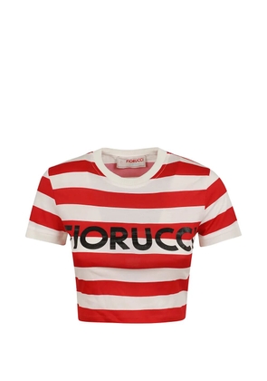 Fiorucci striped short-sleeve T-shirt - Red