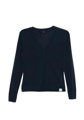 Peuterey V-neck knitted sweater - Blue