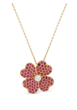 Van Cleef & Arpels Pre-Owned diamond and ruby necklace - Gold