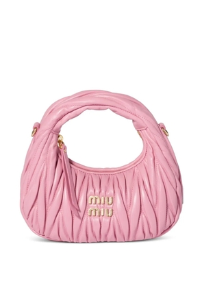 Miu Miu Wander matelassé nappa leather mini-bag - Pink