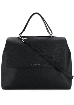 Orciani logo top-handle tote - Black