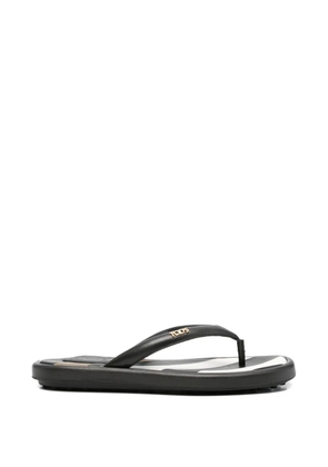 Tod's logo thong sandals - Black