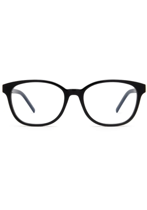 Saint Laurent Eyewear logo-plaque square glasses - Black