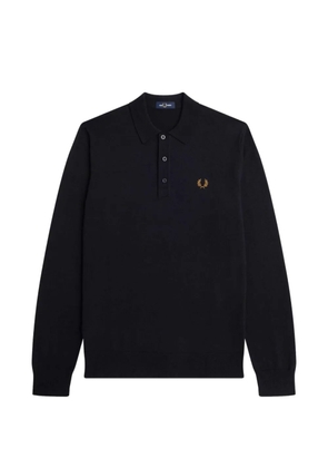 Fred Perry logo-embroidered polo shirt - Blue