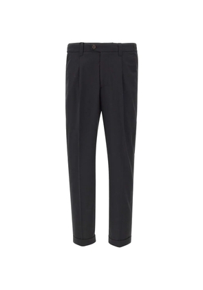 DEVORE pleated cuffed trousers - Grey